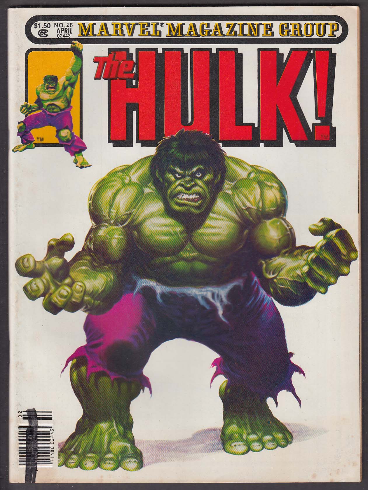 The HULK #26 Marvel comic magazine 4 1981