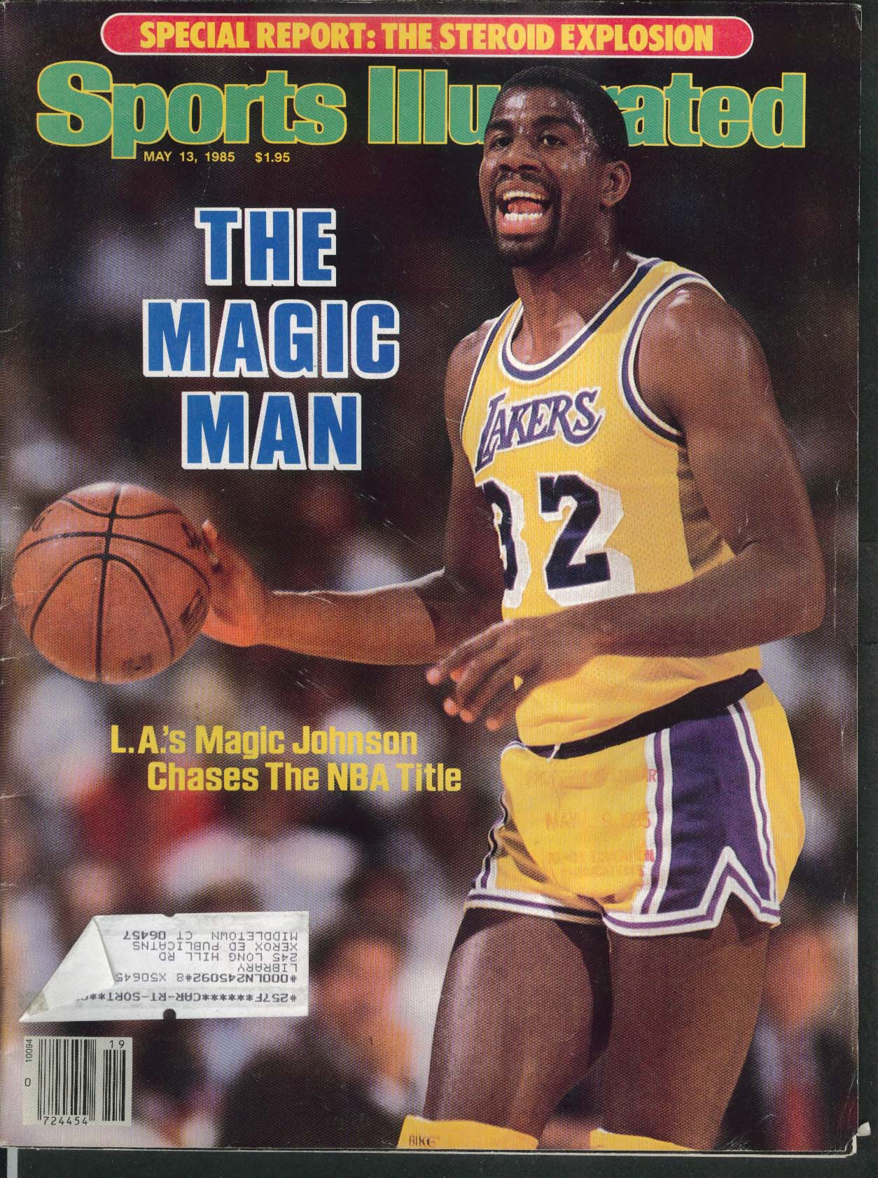 SPORTS ILLUSTRATED Magic Johnson Charles Barkley Steve Courson Radler 5 ...