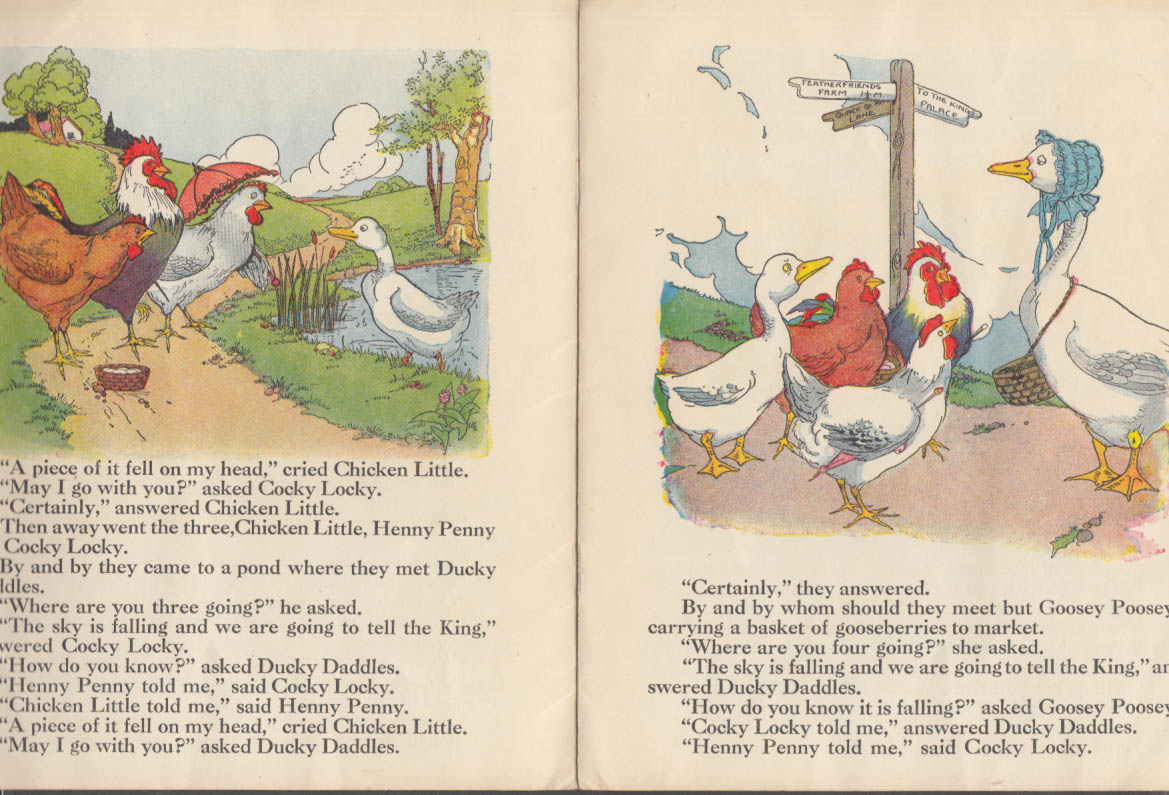 Chicken Little: Platt & Munk storybook #3100-A 1932