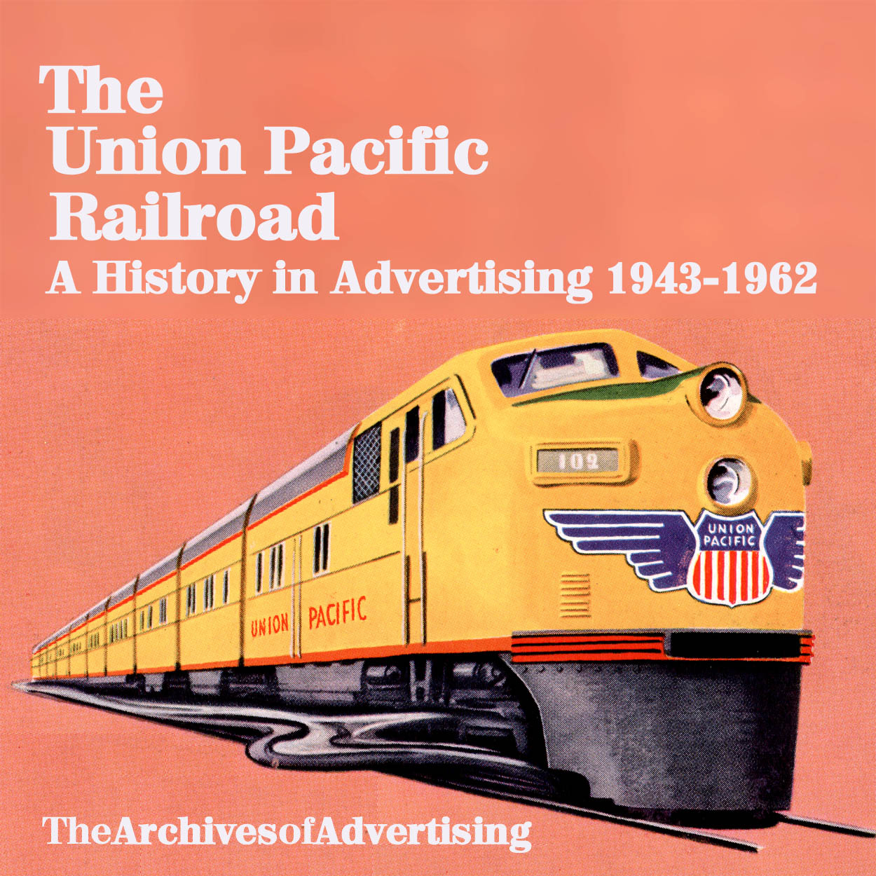 Union Pacific Railroad Ad CD-ROM 1940s-60s 125+ different ads